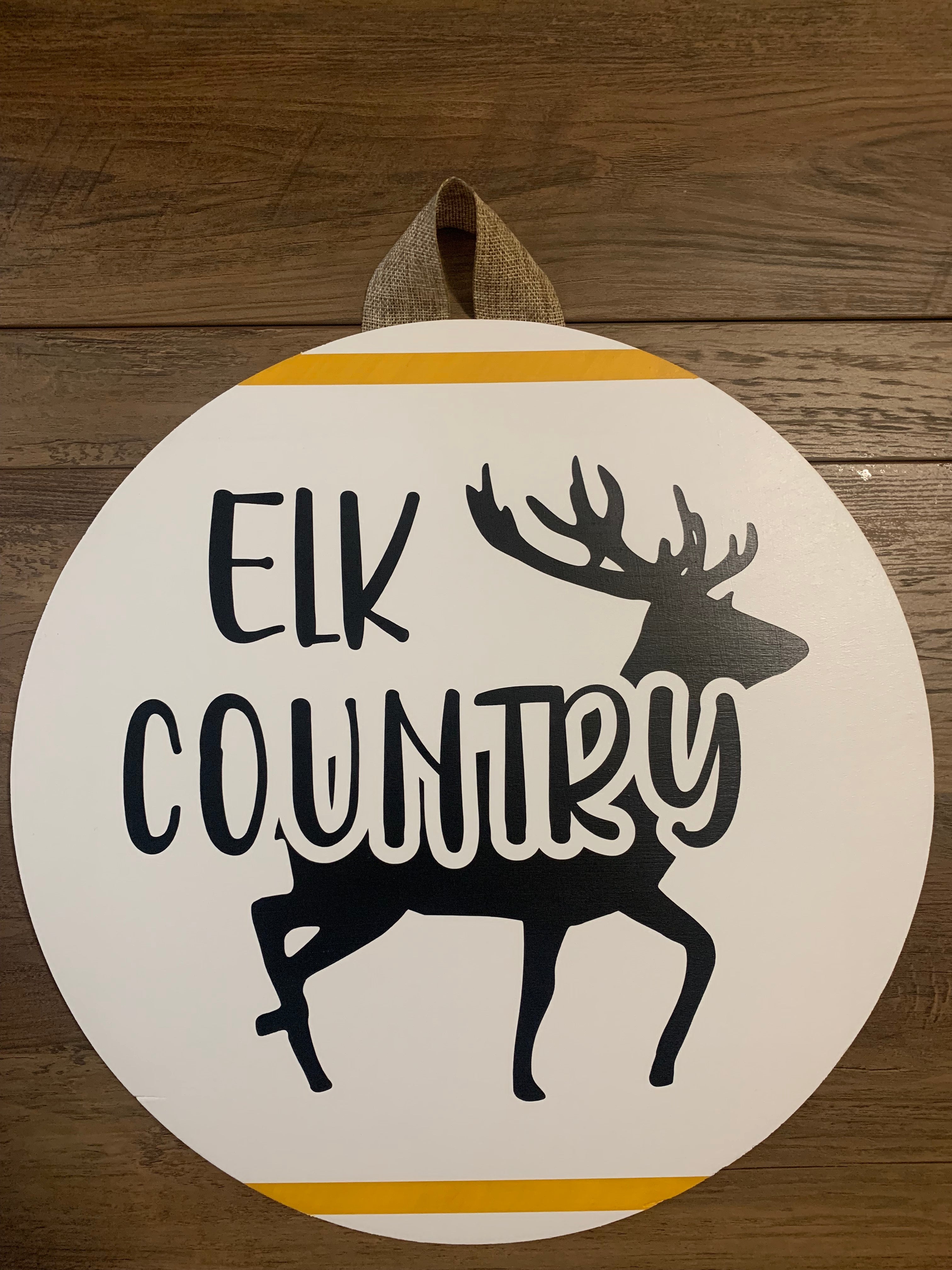Door Hanger Elk Country