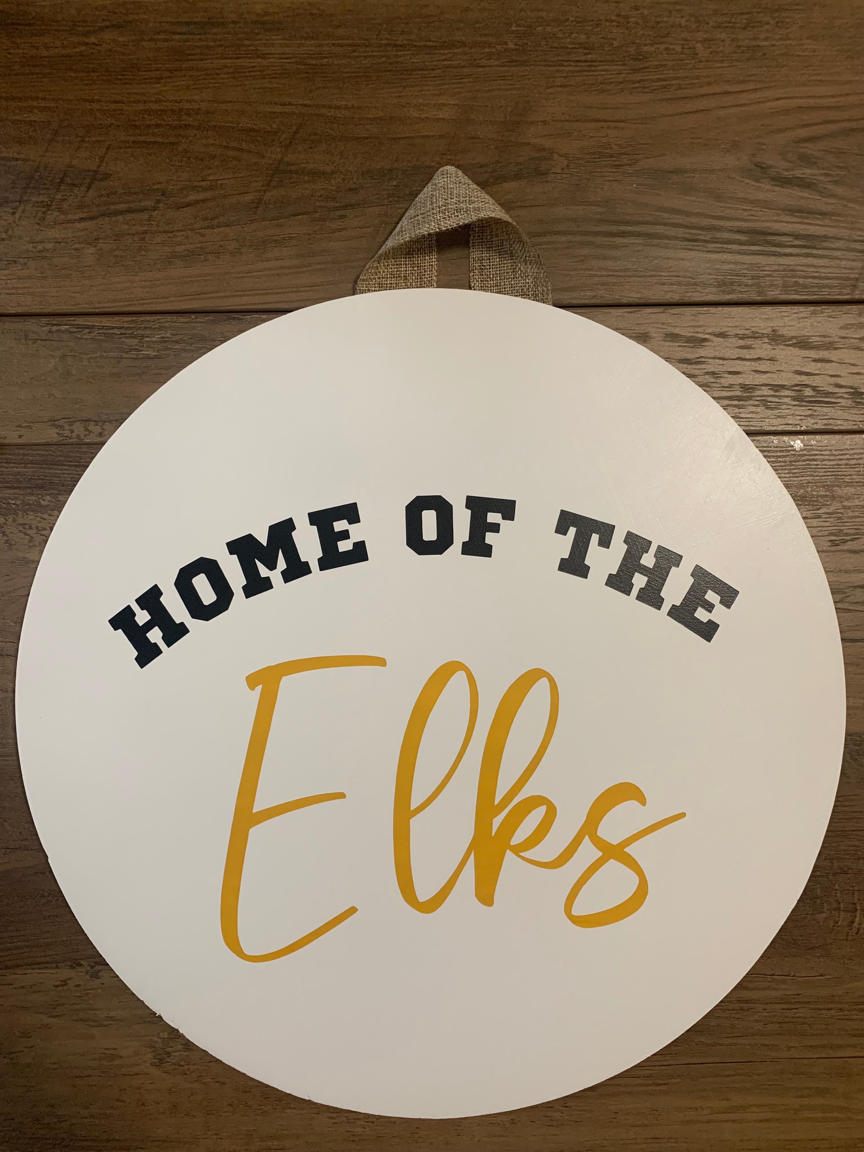 Door Hanger Home of the Elks