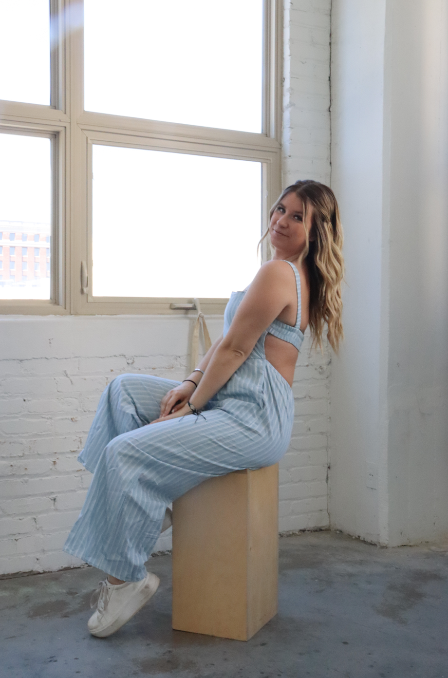 Paden Pinstripe Jumpsuit
