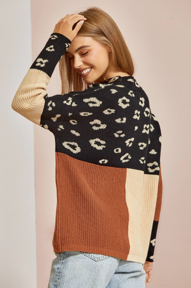 Corrine Color Block Sweater