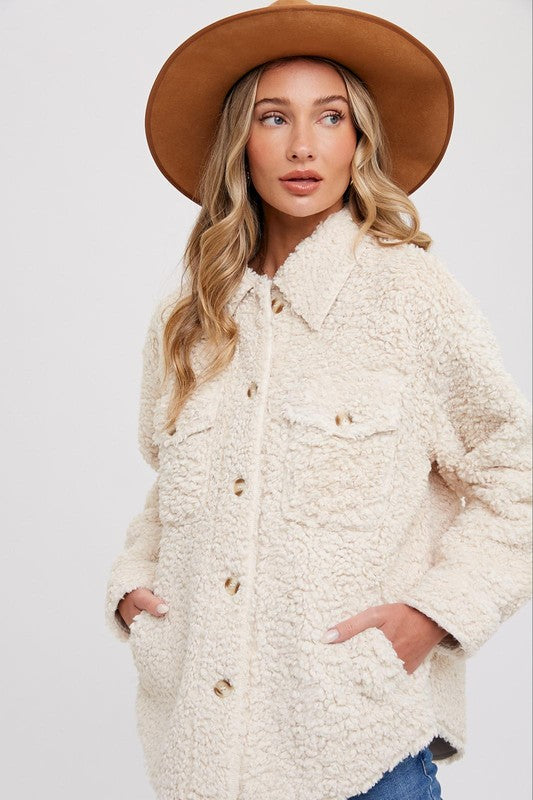 Brynlee Boucle Shacket
