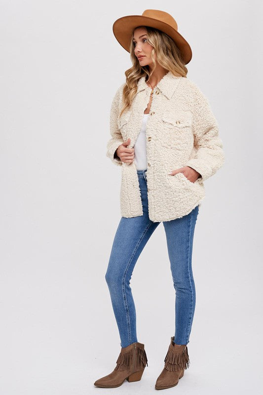 Brynlee Boucle Shacket