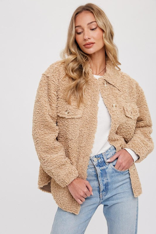 Brynlee Boucle Shacket