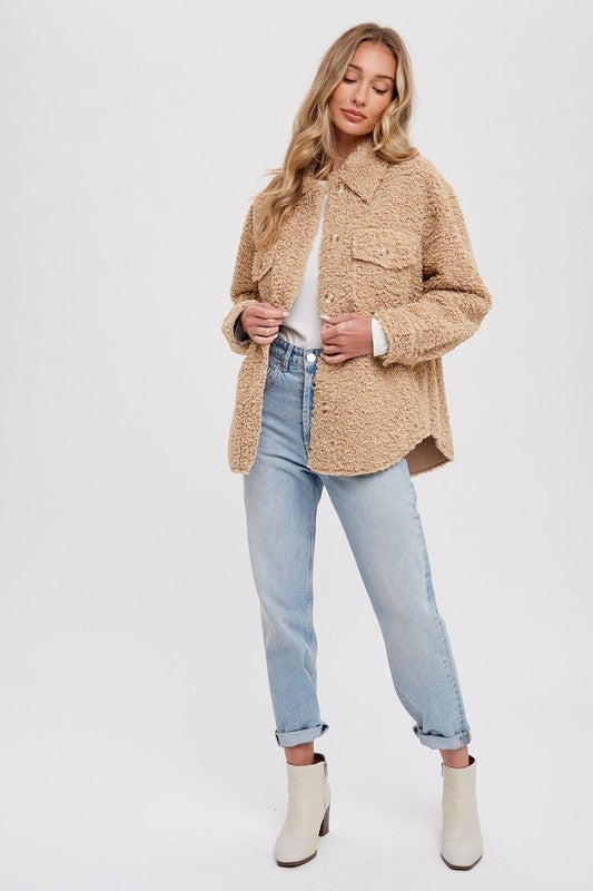 Brynlee Boucle Shacket