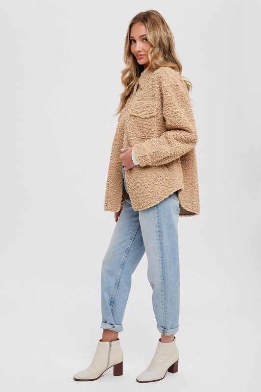 Brynlee Boucle Shacket