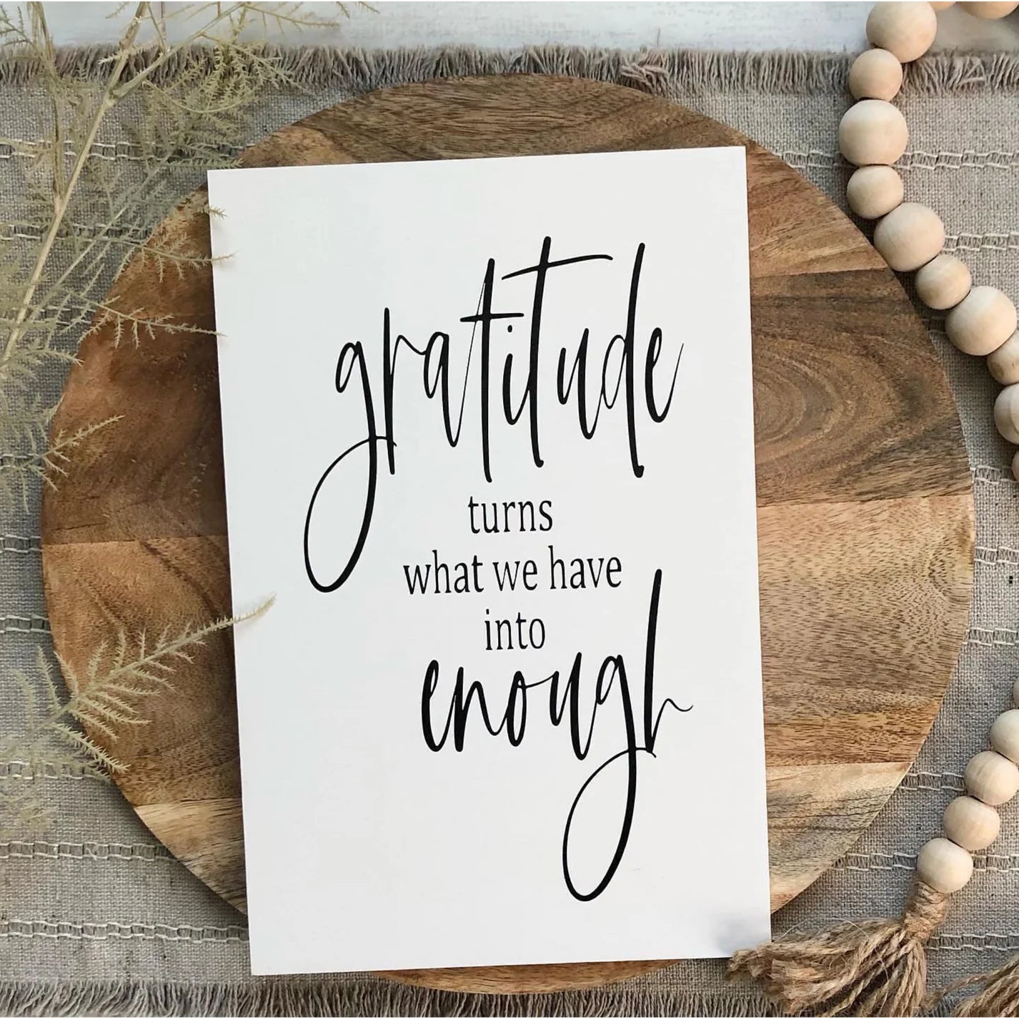 Small I-Frame Insert Gratitude Turns What we Have