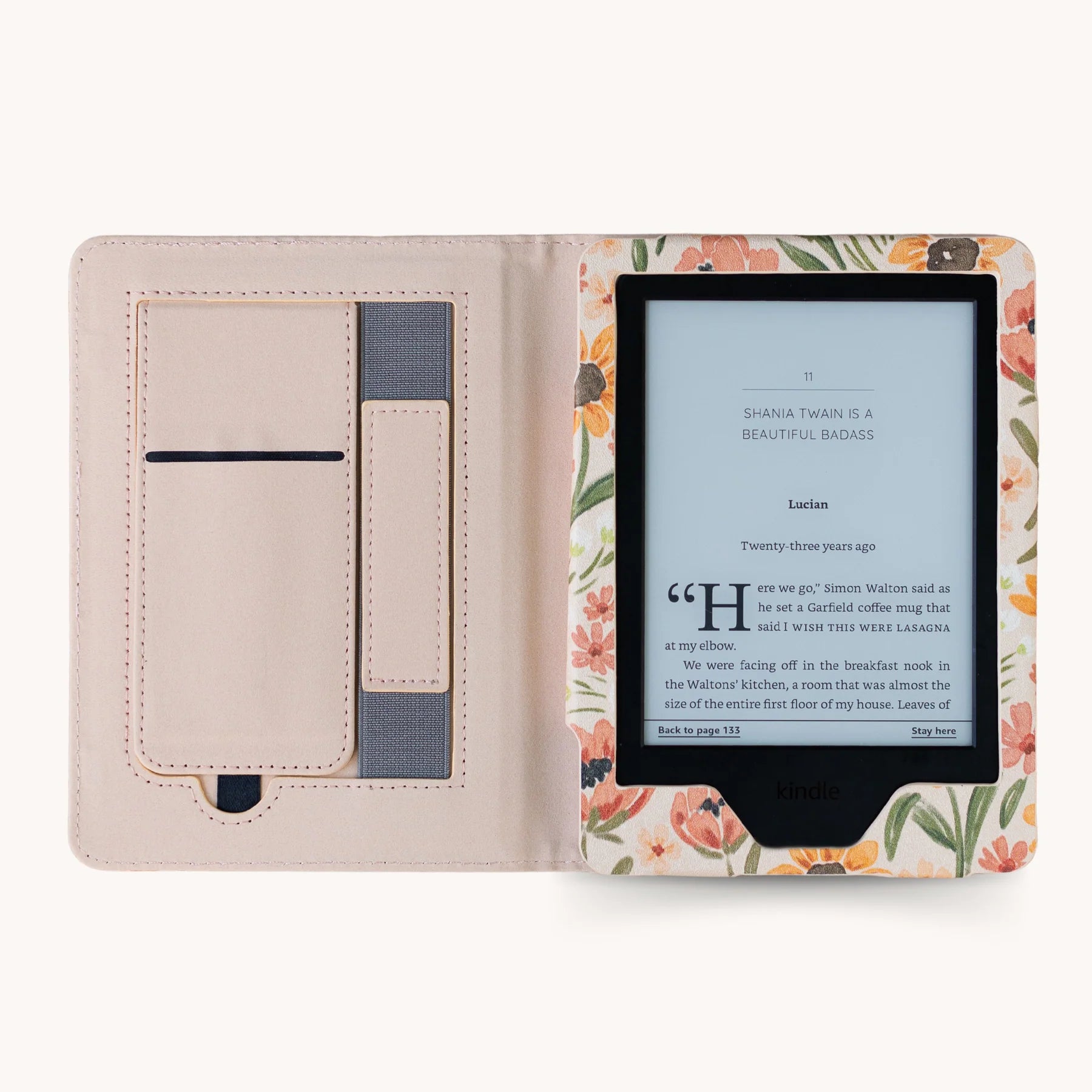 Sunny Poppies Kindle Case