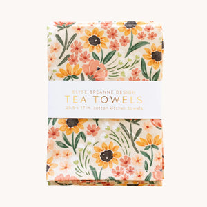 Sunny Poppies Tea Towels