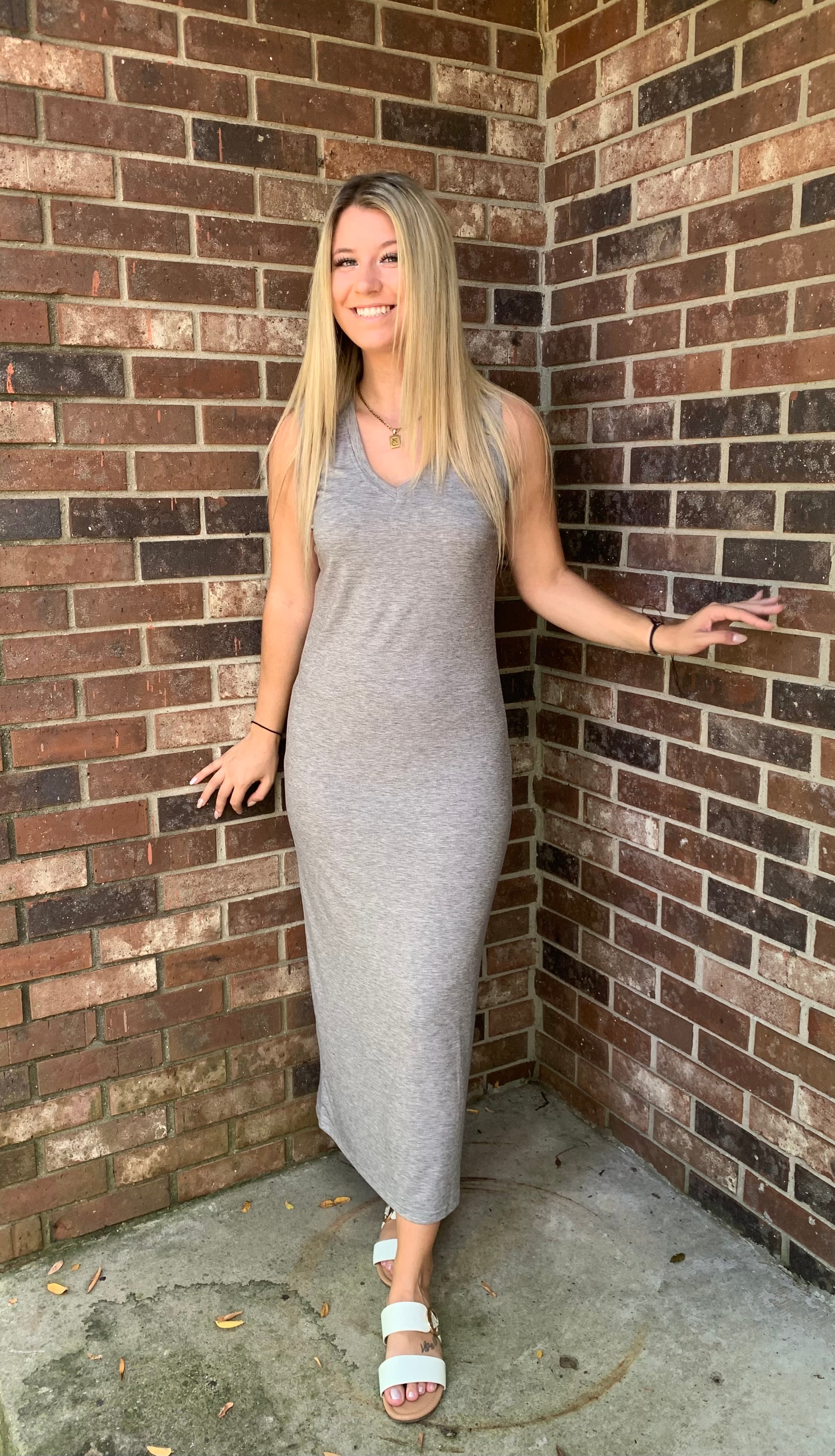 makenzie maxi dress Makenzie Flowy Maxi Dress with Floral Pattern and Flutter Sleeves