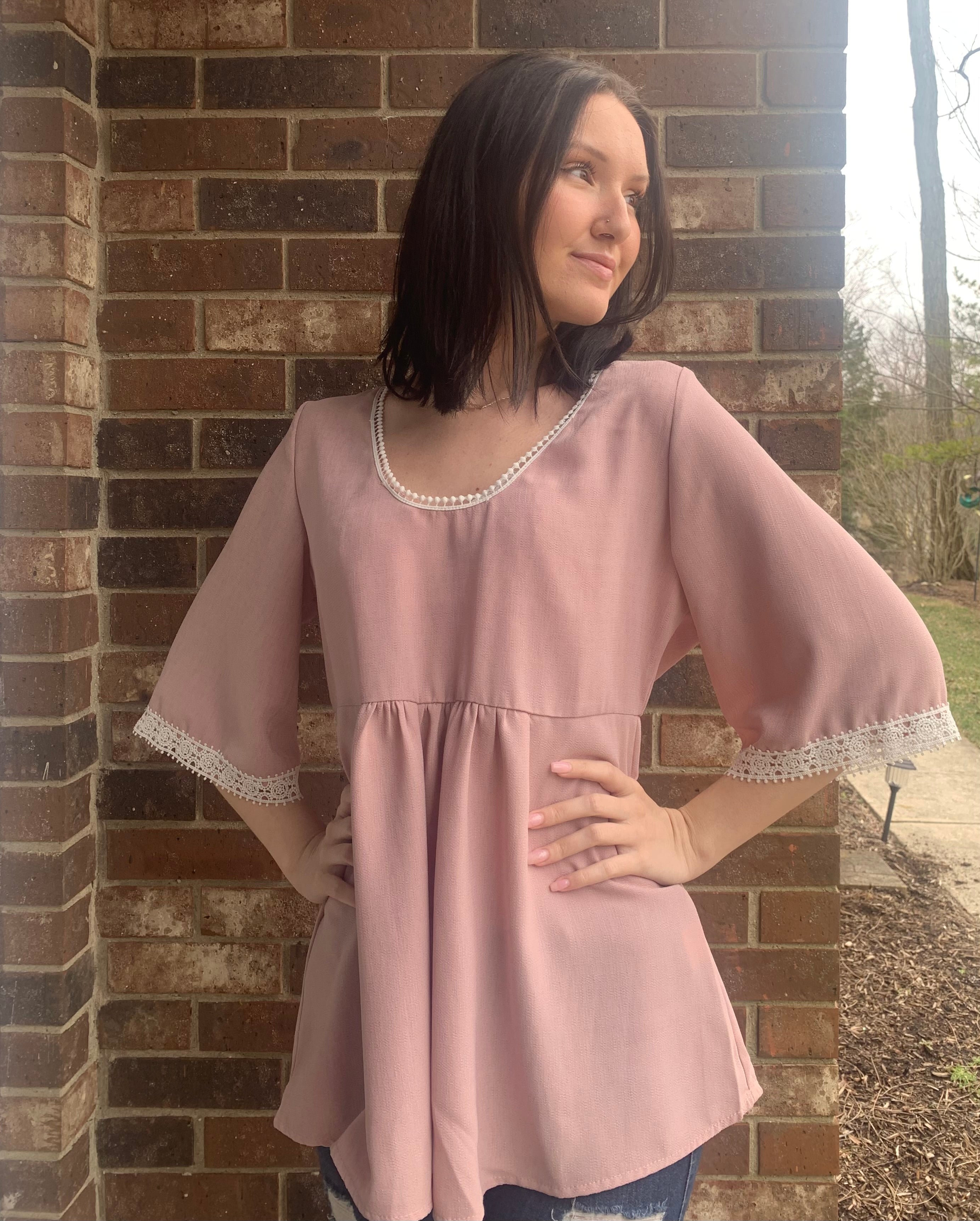 Pompom Babydoll Top