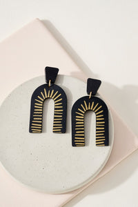 Abstract Arch Earrings (4 Colors)