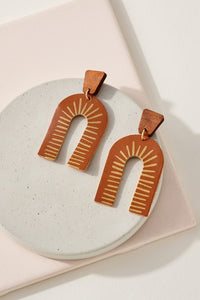 Abstract Arch Earrings (4 Colors)