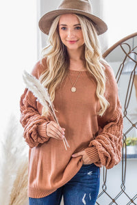 Baylin Bubble Sleeve Sweater