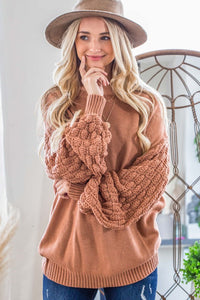 Baylin Bubble Sleeve Sweater