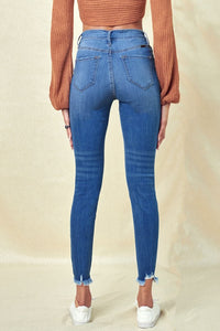 Haddie High Rise Button Fly Skinny