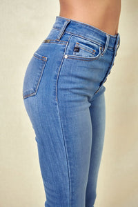 Haddie High Rise Button Fly Skinny
