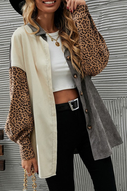 Caily Corduroy Shacket