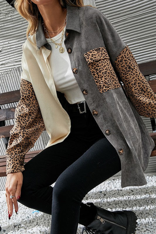 Caily Corduroy Shacket