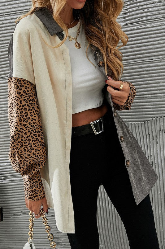 Caily Corduroy Shacket