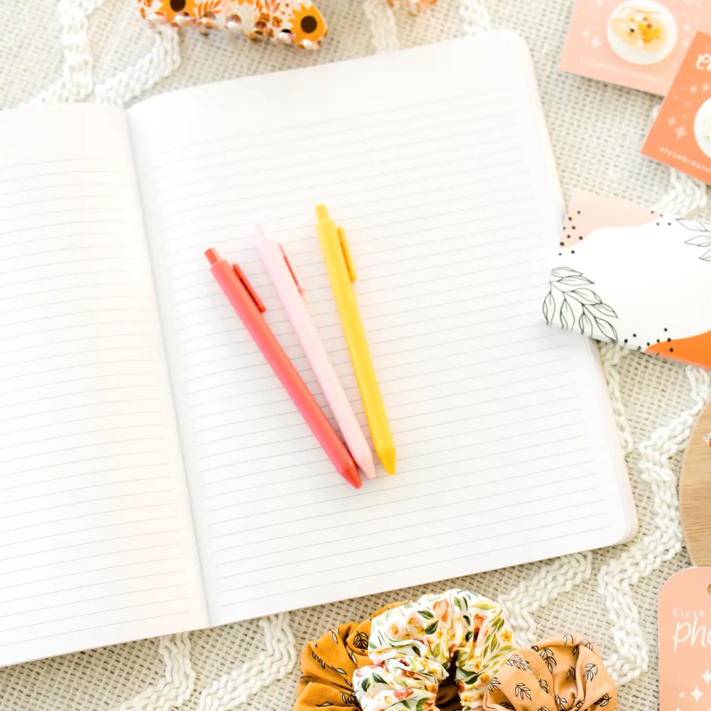 Marigold Wildflowers Lined Notebook
