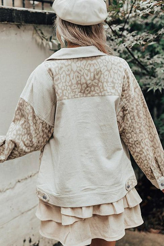 Leilani Leopard Corduroy Shacket