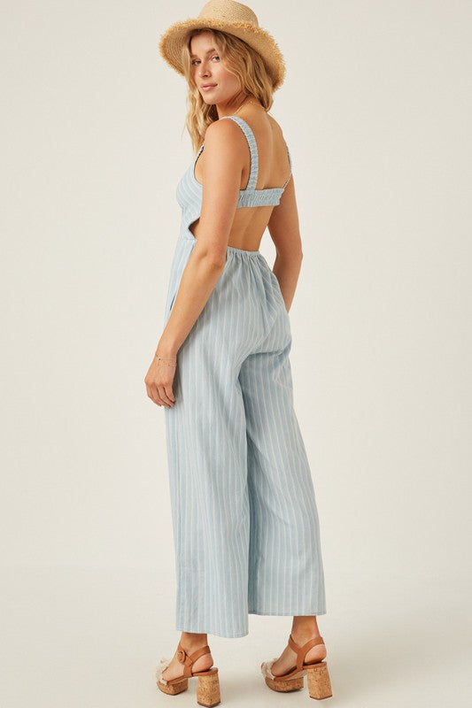 Paden Pinstripe Jumpsuit