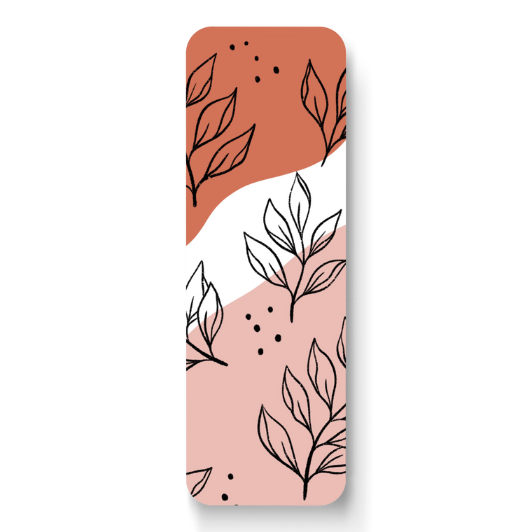 Pink Leaves Bookmark