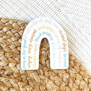 Positive Words Rainbow