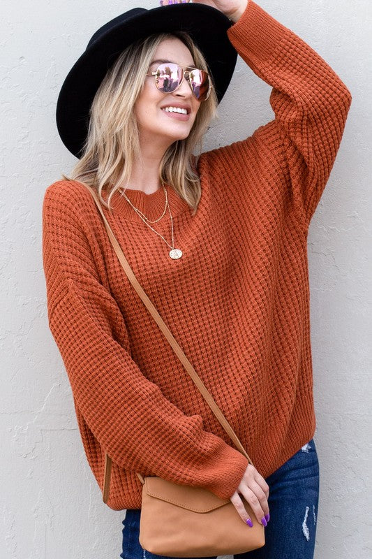 Winslow Waffle Pullover Sweater